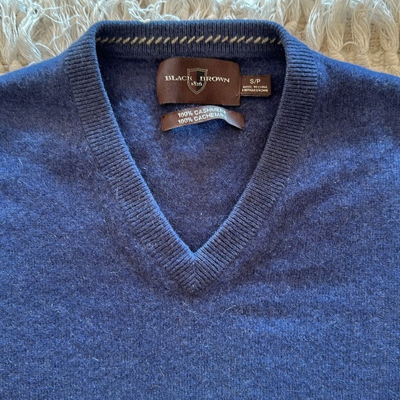 Black & Brown 100% cashmere sweater - Picture 3 of 5